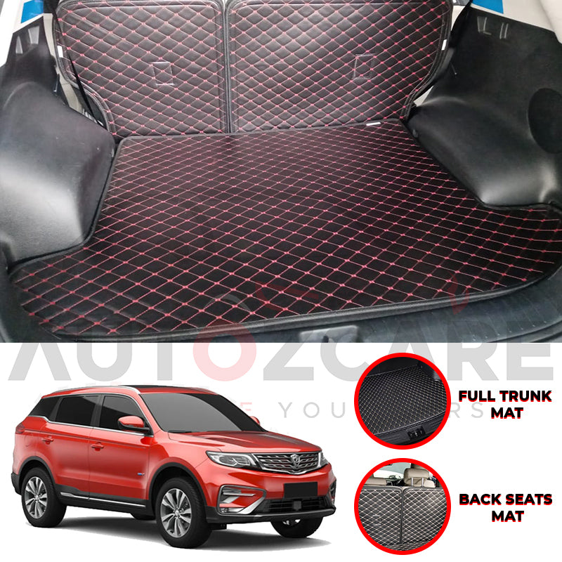 Proton X70 Custom Car Complete 7D Cabine Mat | Complete 7d Trunk Room Mat - Model 2020-2025