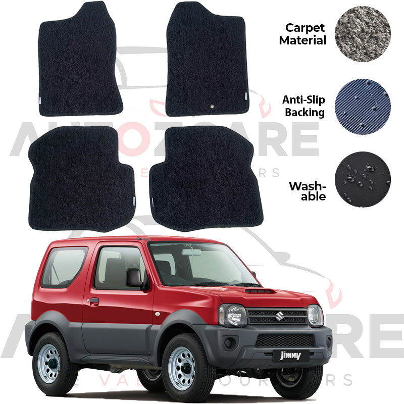 Suzuki Jimny Genuine Fitting Carpet Floor Mat 4PCS - Model 1998-2018