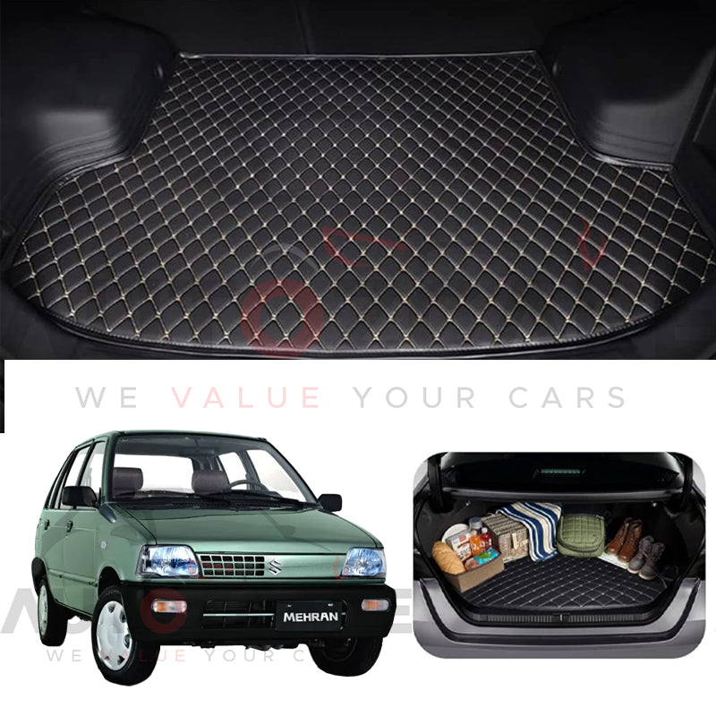 Suzuki Mehran 7D Custom Car Trunk Mat - Model 1988-2019