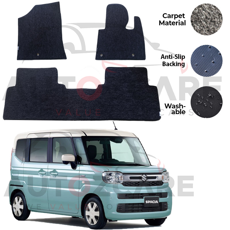 Suzuki Spacia Genuine Fitting Carpet Floor Mat - Model 2017-2025