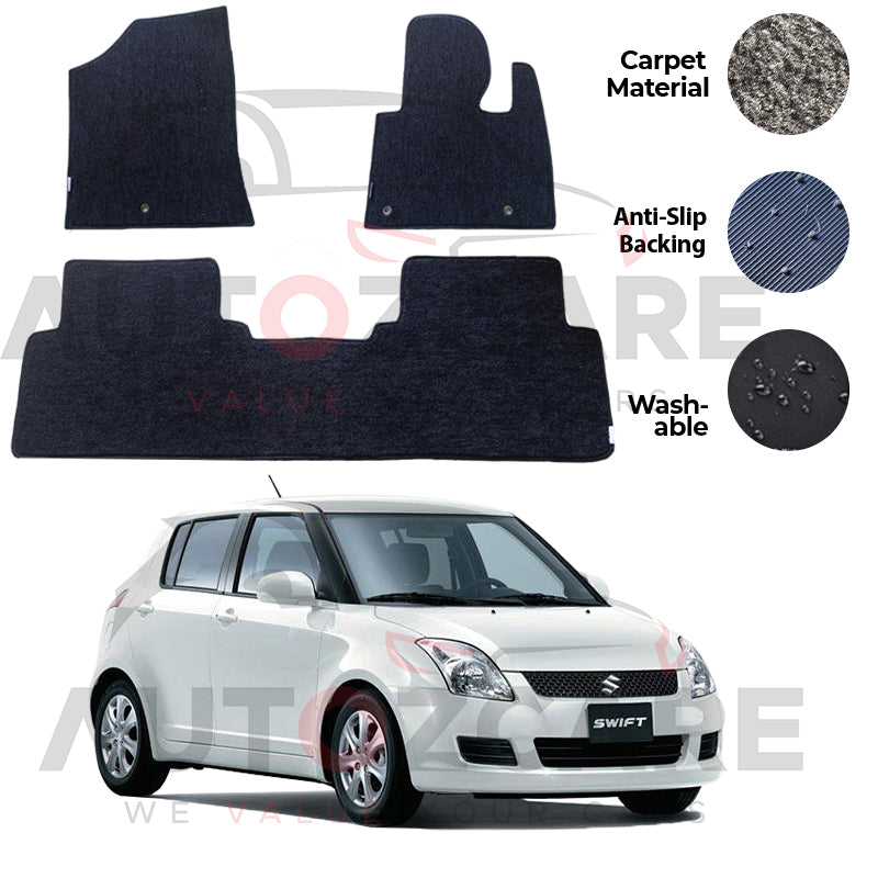 Suzuki Swift Genuine Fitting Carpet Floor Mat 3PCS - Model 2010-2021