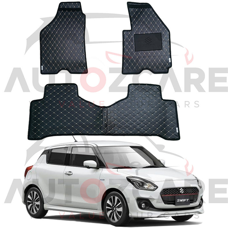 Suzuki Swift 7D Floor Mat ( Flat Style ) 3PCS - Model 2022-2025