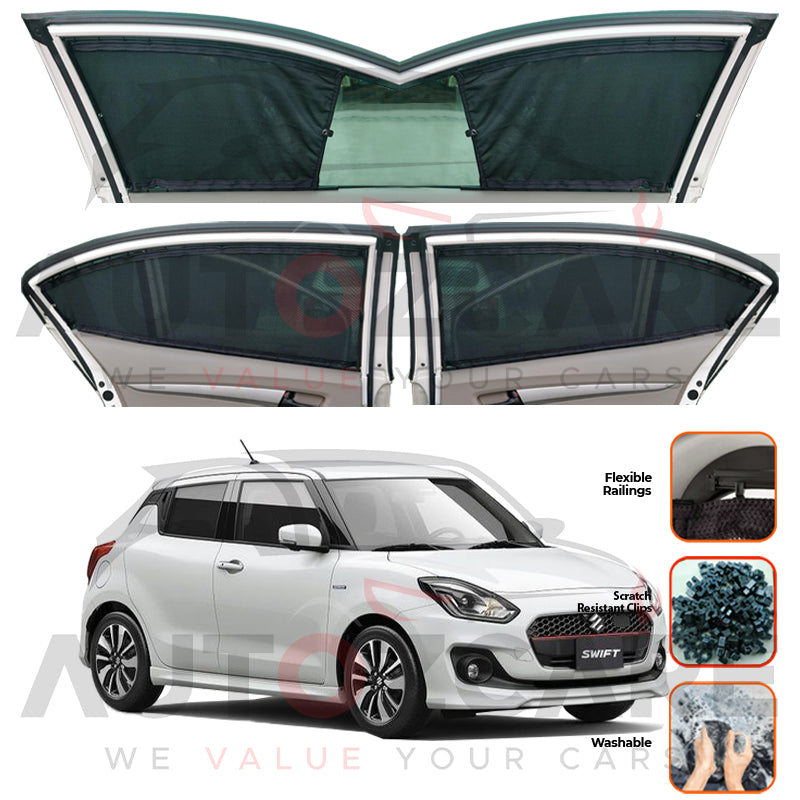 Suzuki Swift Custom Car Sliding Curtains - Model 2022-2025