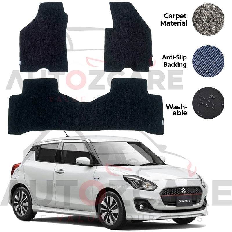 Suzuki Swift Genuine Fitting Carpet Floor Mat 3PCS - Model 2022-2025