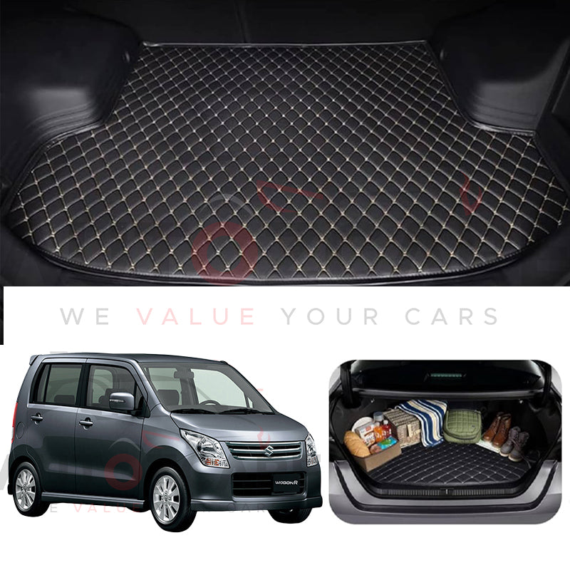 Suzuki Wagon R 7D Custom Car Trunk Mat - Model 2008-2013