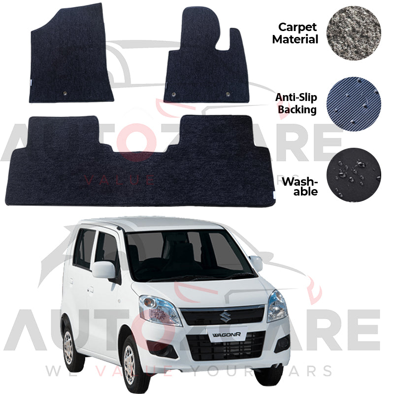 Suzuki Wagon R Genuine Fitting Carpet Floor Mat 3PCS - Model 2014-2025