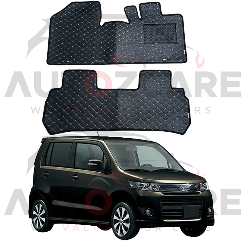 Suzuki Wagon R Stingray 7D Floor Mat ( Flat Style ) - Model 2012-2018