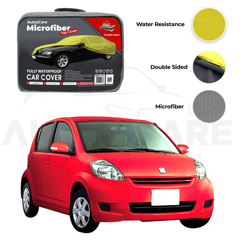 Toyota Passo Microfiber Car Top Cover Model 2005-2010 - AutozCare Pakistan