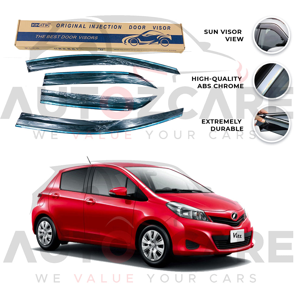 Toyota Vitz Air press sun visor with chrome - Model 2005-2011