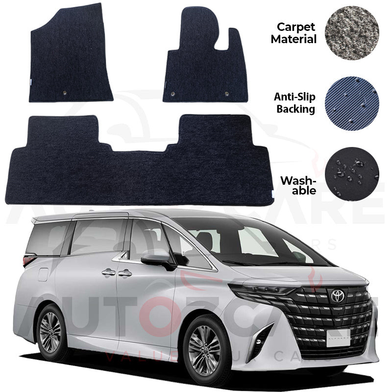 Toyota Alphard Genuine Fitting Carpet Floor Mat 15PCS - Model 2015-2025