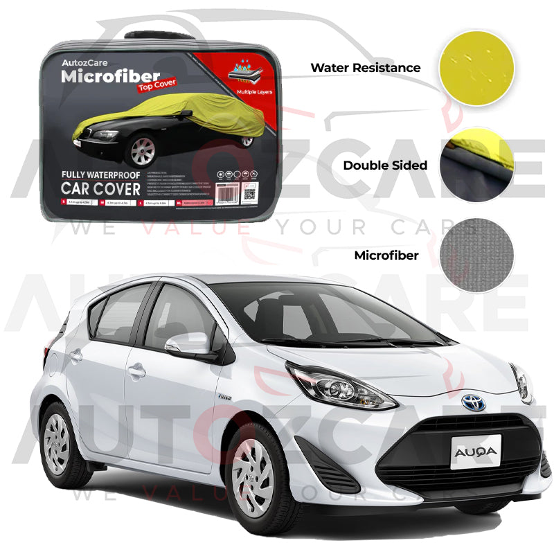 Toyota Aqua Microfiber Car Top Cover - Model 2012-2021