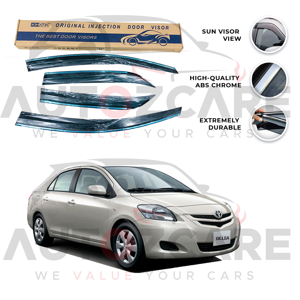 Toyota Belta Air press sun visor with chrome - Model 2005-2012