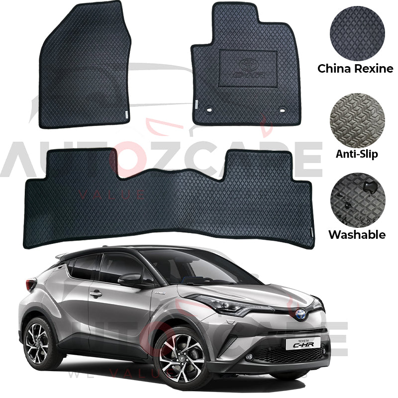 Toyota C-HR China Rexine Floor Mat 3PCS - Model 2016-2025