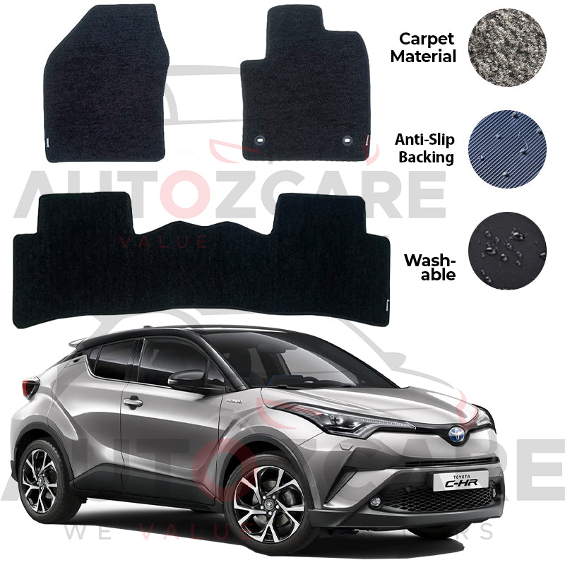 Toyota C-HR Genuine Fitting Carpet Floor Mat 3PCS - Model 2016-2025