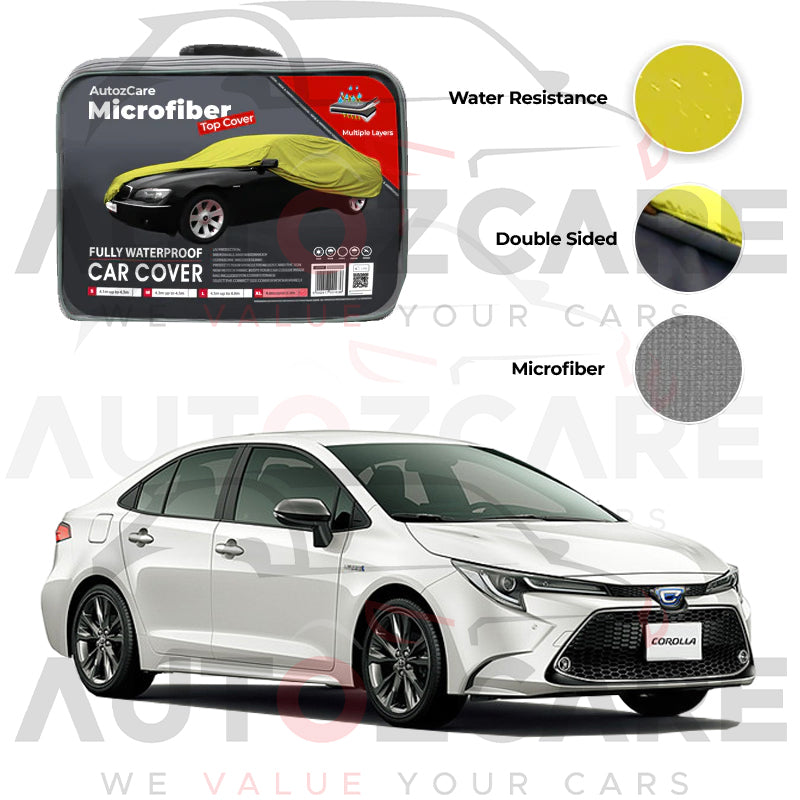 Toyota Corolla Hybrid Microfiber Car Top Cover - Model 2018-2025