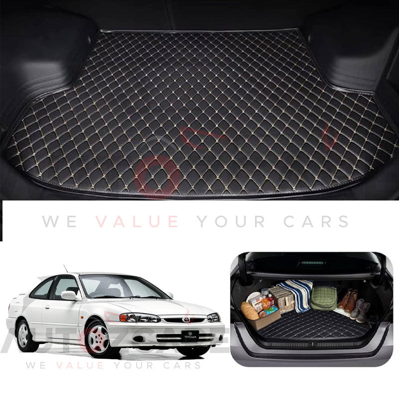 Toyota Corolla 7D Custom Car Trunk Mat - Model 1995-2002