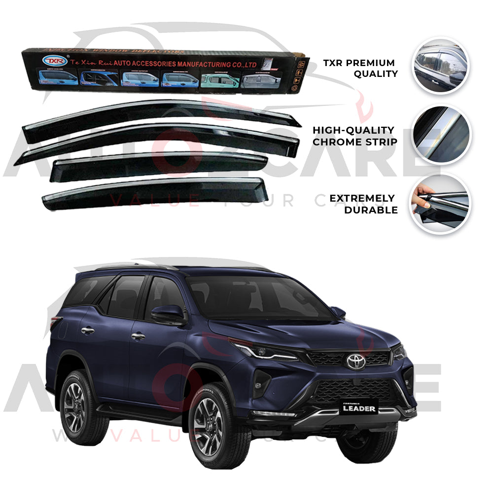 Toyota Fortuner TXR Air press sun visor with chrome - Model 2017-2025