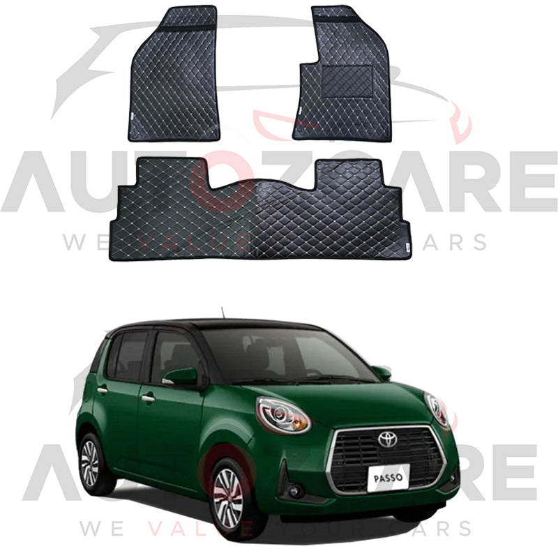 Toyota Passo Moda 7D Floor Mat ( Flat Style ) - Model 2017-2025