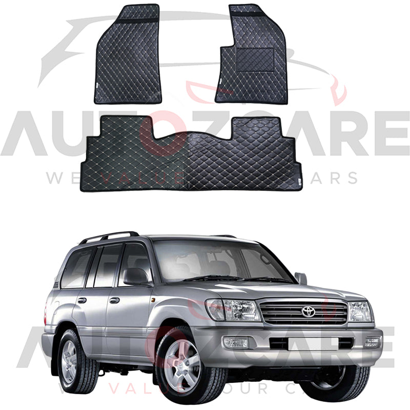 Toyota Prado FJ100 7D Floor Mat ( Flat Style ) 3PCS - Model 1998-2007