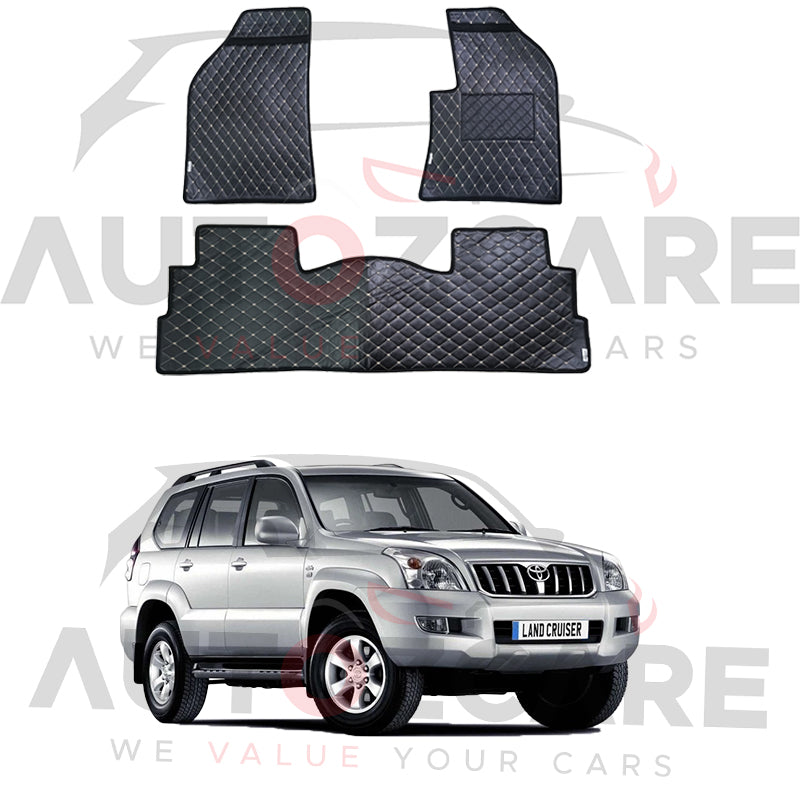 Toyota Prado FJ120 7D Floor Mat ( Flat Style ) 4PCS - Model 2003-2008