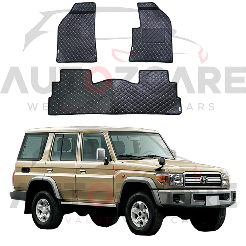 Toyota Prado FJ70 7D Floor Mat ( Flat Style ) 3PCS - Model 1988-1995