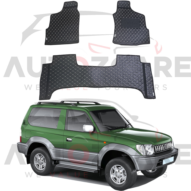 Toyota Prado FJ90 7D Floor Mat ( Flat Style ) 3PCS - Model 1996-2002
