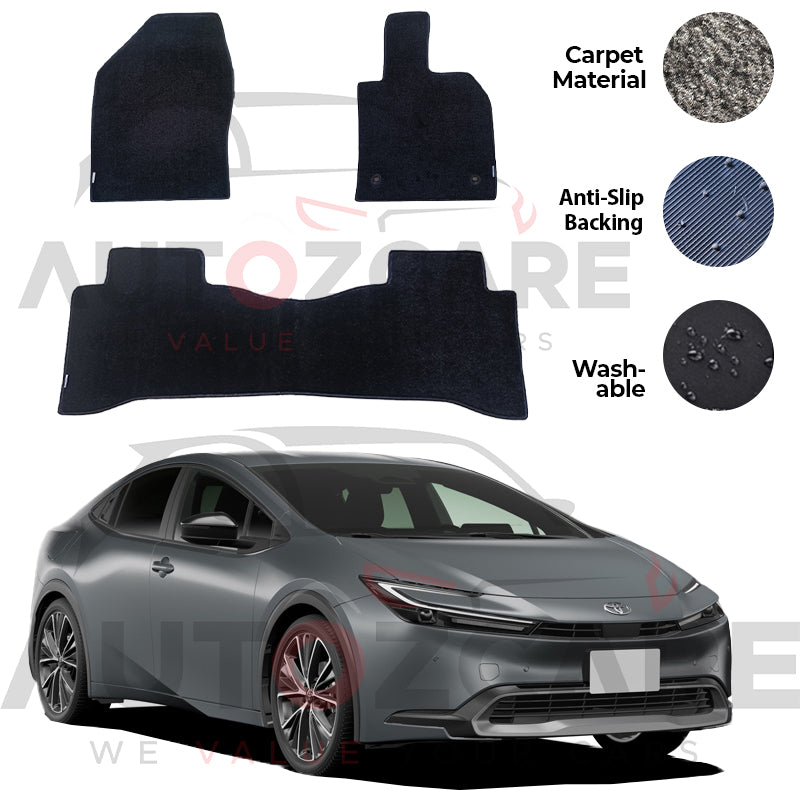 Toyota Prius HEV Genuine Fitting Carpet Floor Mat 3PCS - Model 2022-2025