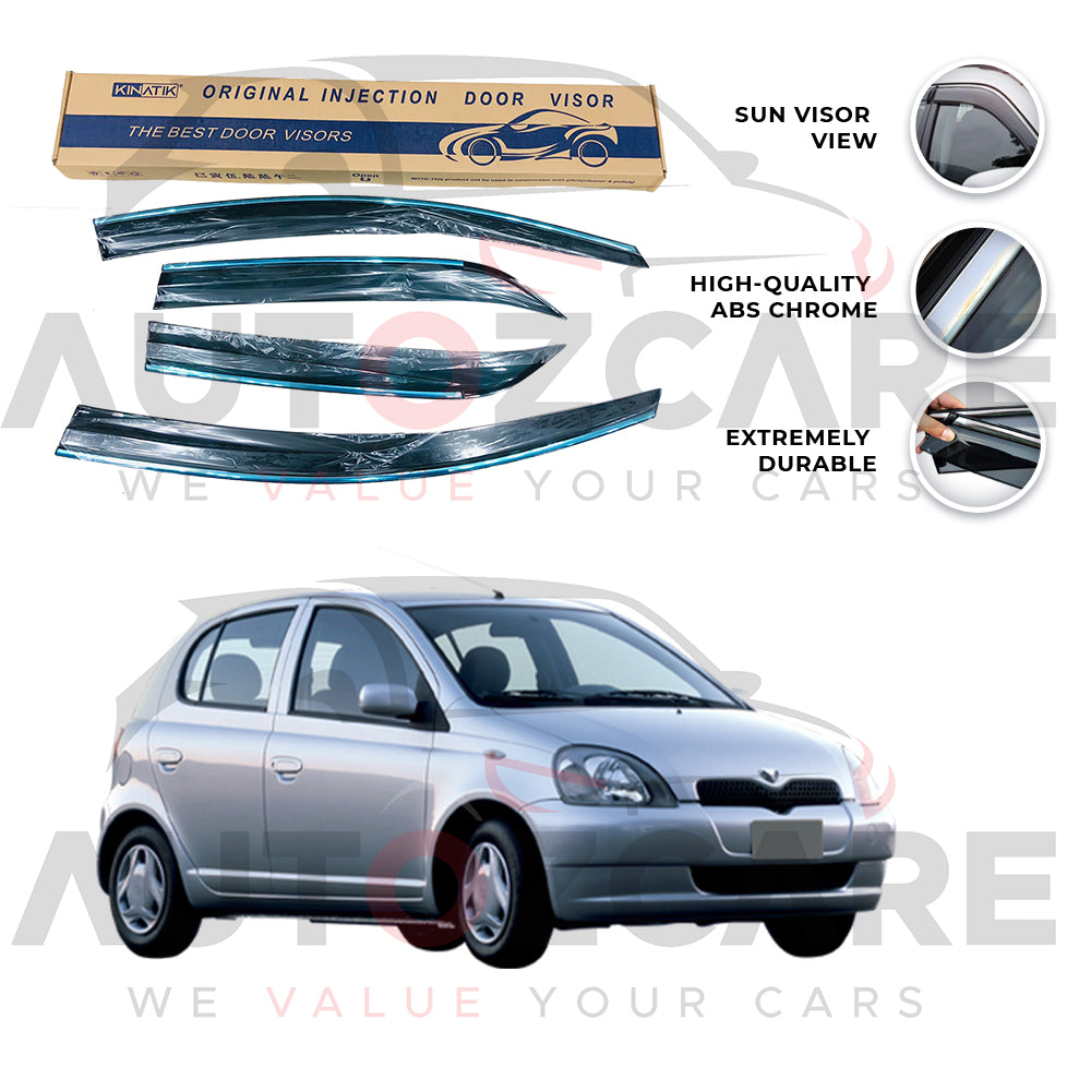 Toyota Vitz Air press sun visor with chrome model 1998-2004