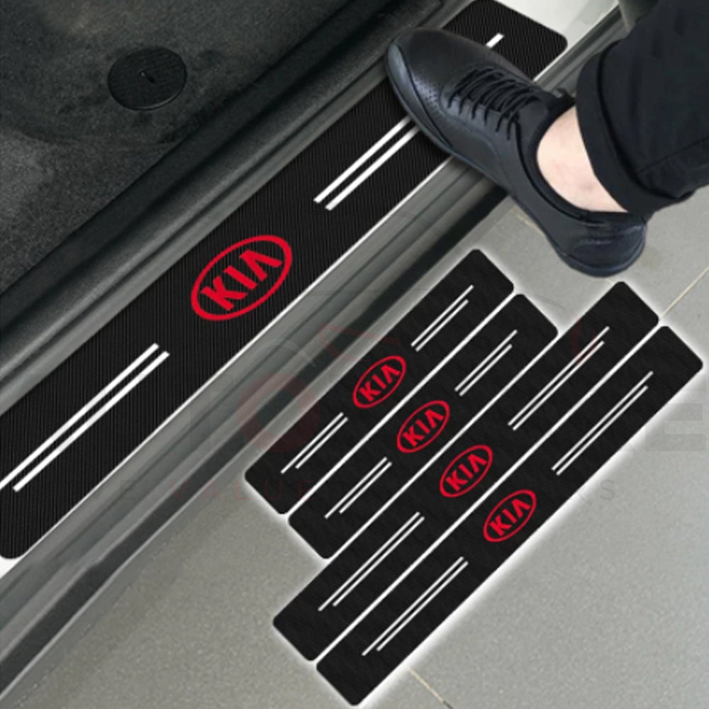 Car Carbon Door Sill Protector Sticker Tape - AutozCare Pakistan