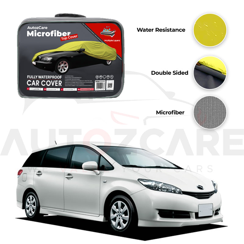 Toyota Wish Microfiber Car Top Cover - Model 2003-2006 - AutozCare Pakistan