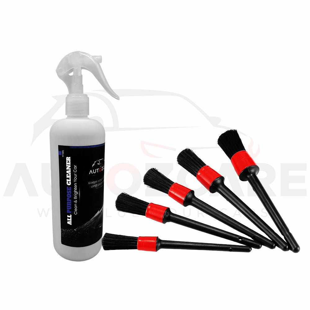 AutozCare All Purpose Cleaner and Detailing Brushes set (Pack of 2) - AutozCare Pakistan