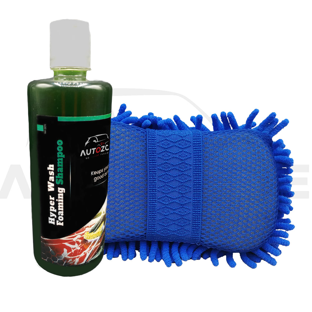 AutozCare Hyper Wash Foaming Shampoo and Sponge Pad (Pack of 2) - AutozCare Pakistan