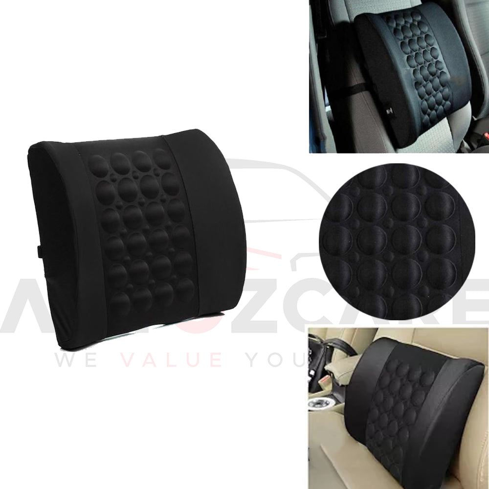 Universal Lumbar Support Cushion | Backrest Car Pillow | Back Posture Support - AutozCare Pakistan