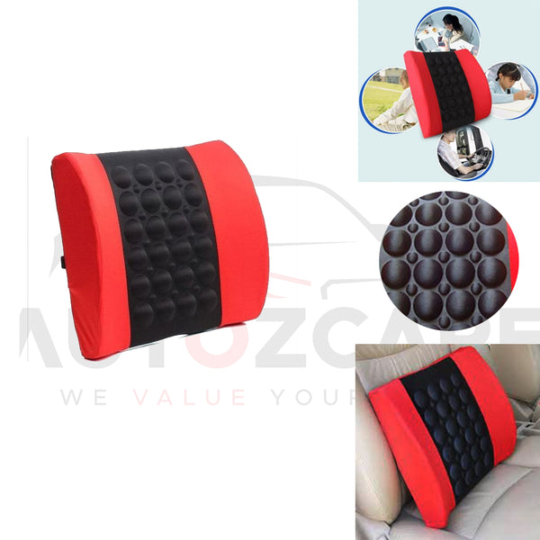 Universal Lumbar Support Cushion | Backrest Car Pillow | Back Posture Support - AutozCare Pakistan