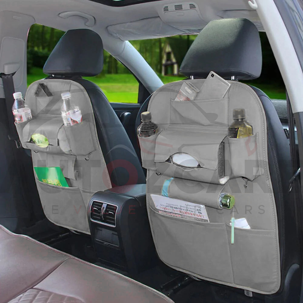 Car Back Seat Organizer Universal Use as Car Backseat Organizer for Kids, Storage Bottles, Tissue Box. - AutozCare Pakistan