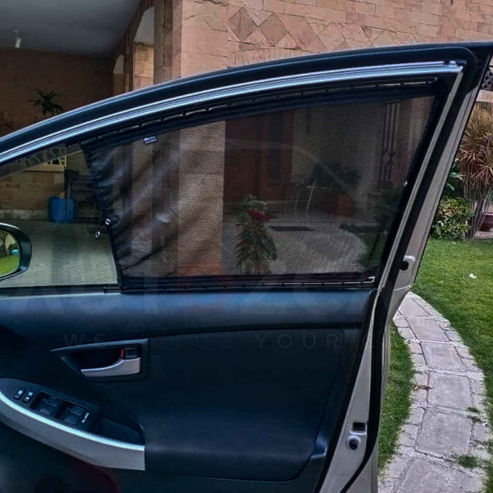 Universal Car Curtains | Slide-able Shades | Sun Shades - AutozCare Pakistan