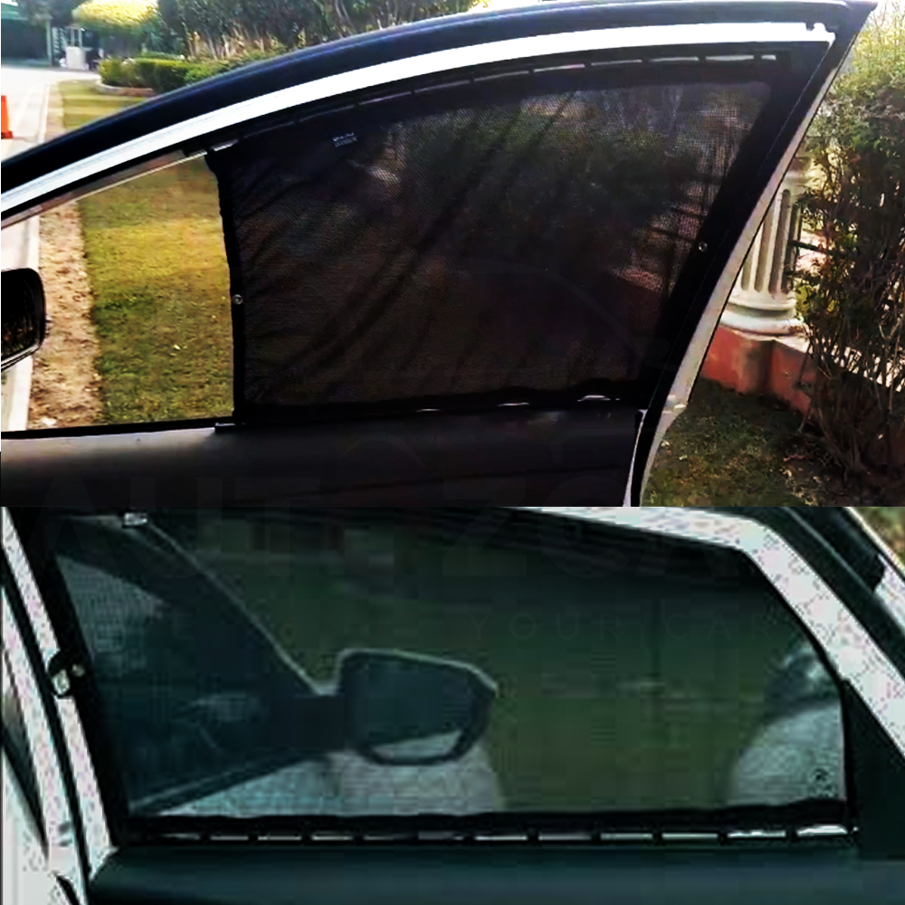 Universal Car Curtains | Slide-able Shades | Sun Shades - AutozCare Pakistan