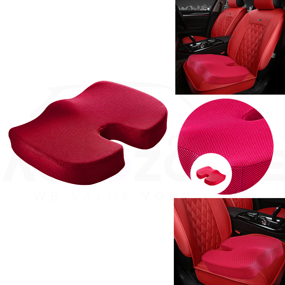 Universal Car Seat Cushion | Hip Support Cushion | U Shape | Memory Foam - AutozCare Pakistan