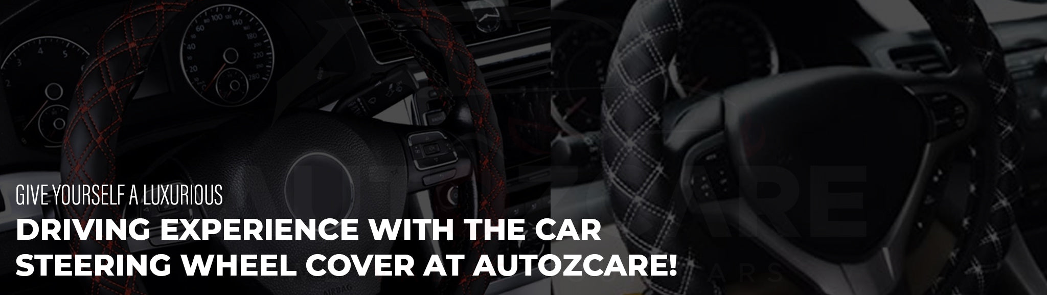 Give yourself a luxurious driving experience with the car steering wheel cover at autozcare!