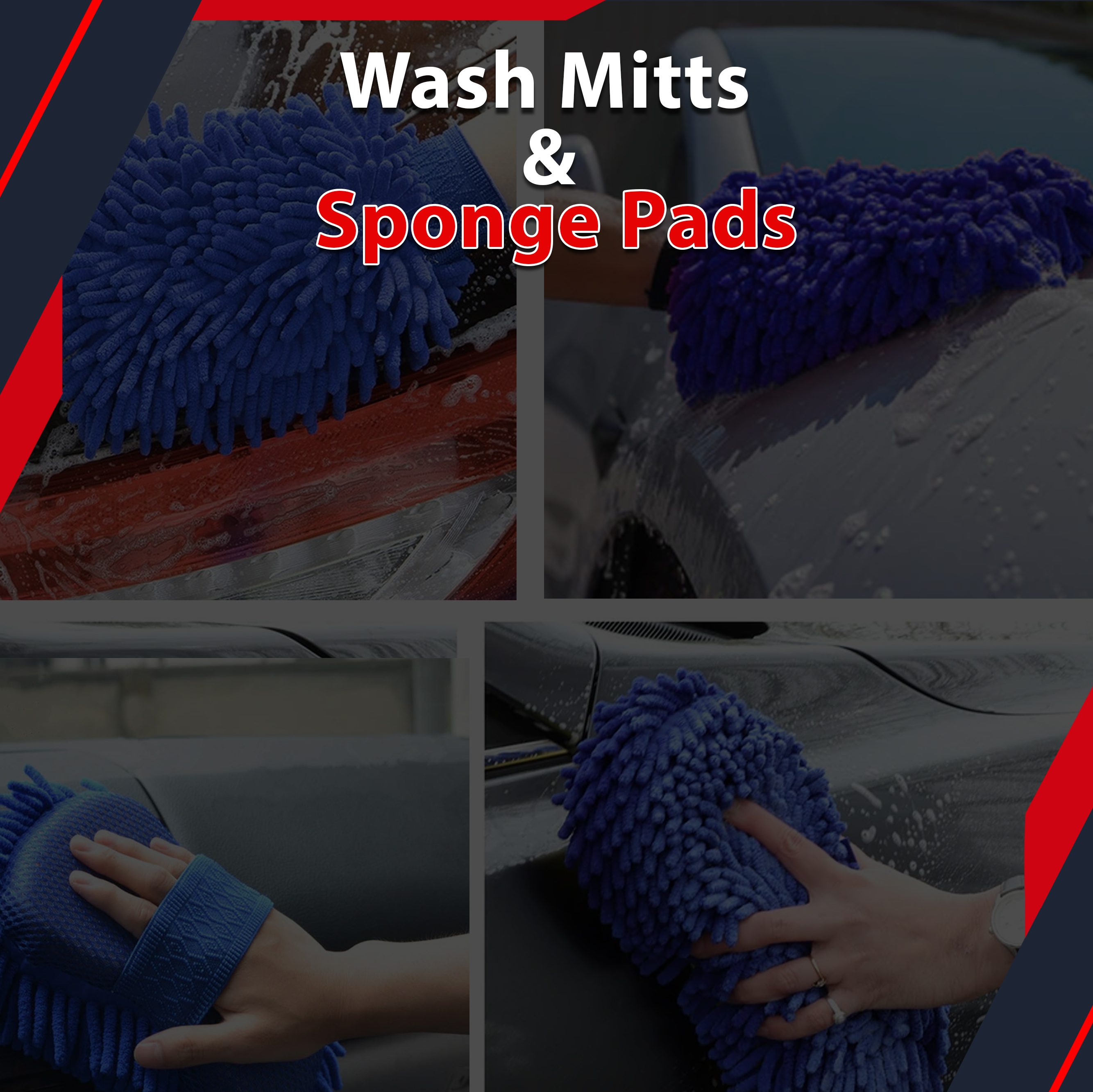 Wash Mitt & Sponge Pad