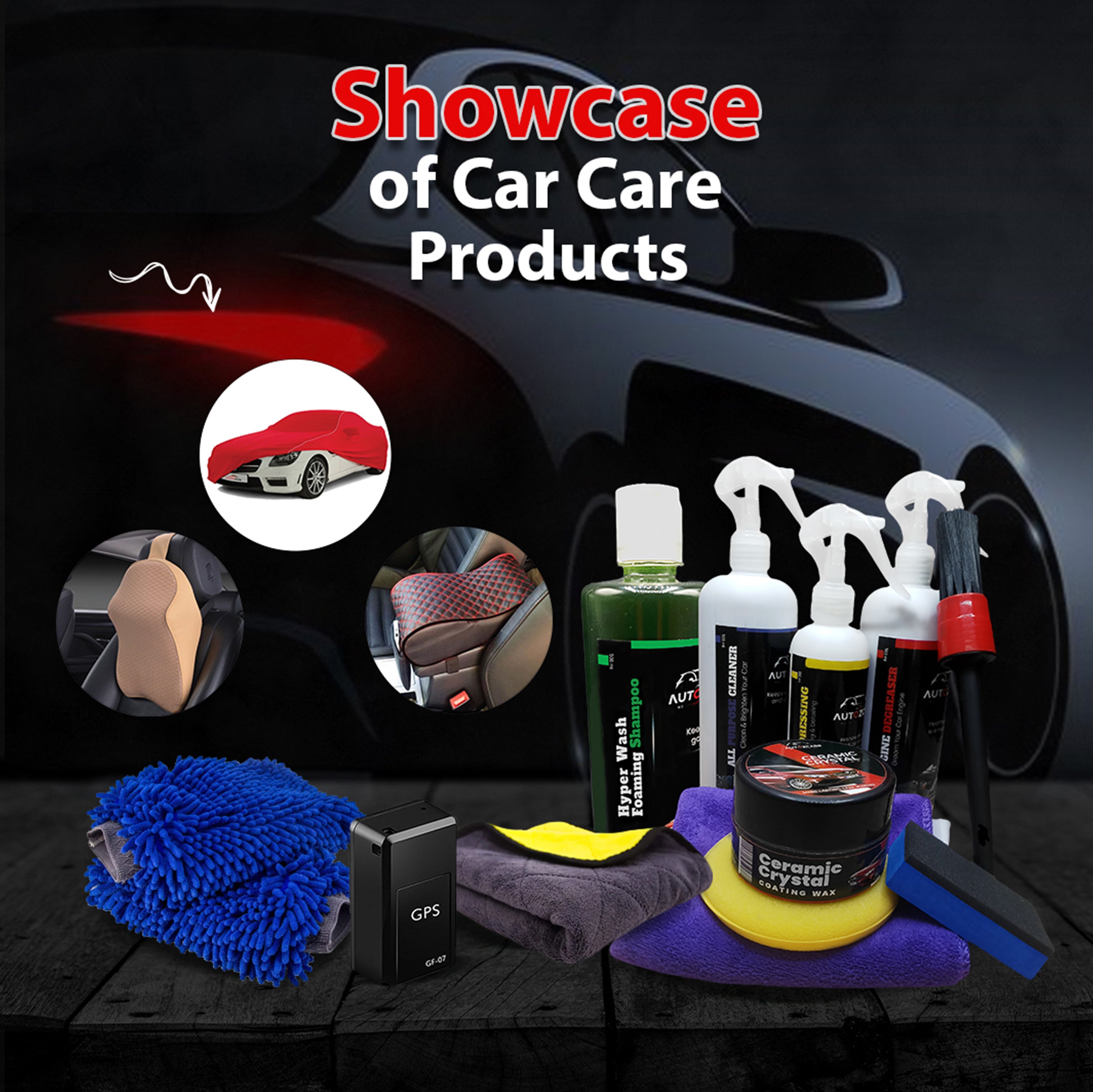 Showcase of Car Care Products