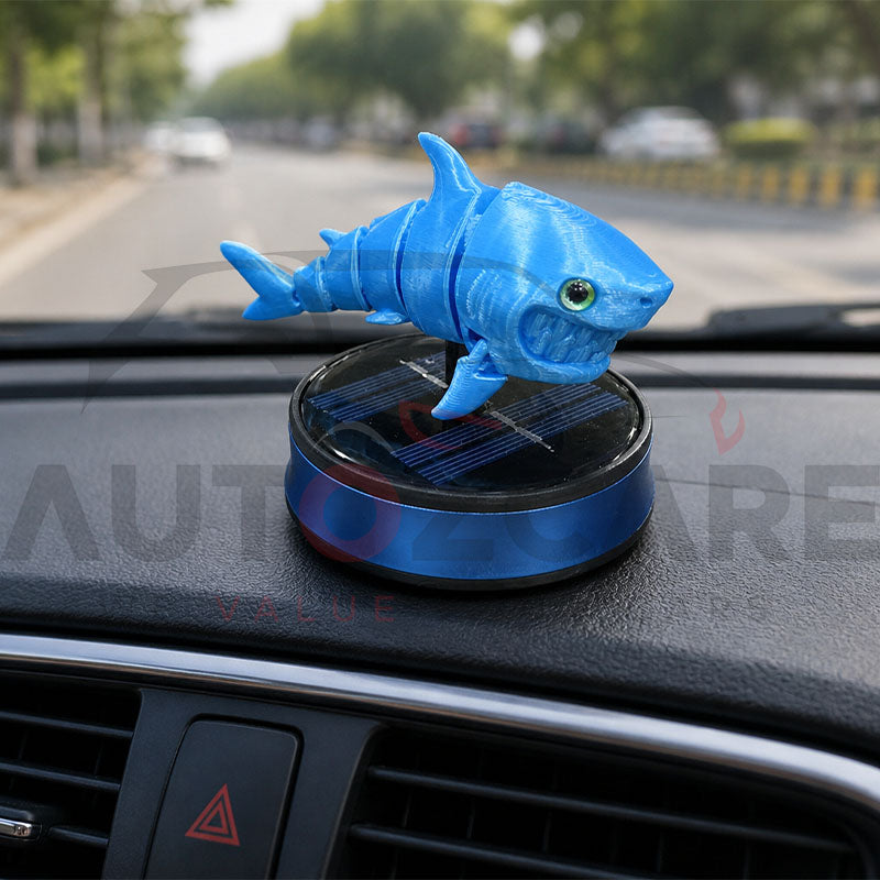 AquaShark Solar Car Freshener – Premium Rotating Shark Dashboard Air Freshener with Solar-Powered Motion & Long-Lasting Fragrance