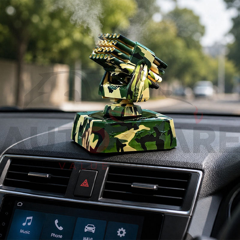 Camouflage Rocket Launcher Style Rotating Desk Decor
