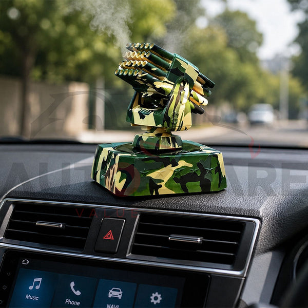 Camouflage Rocket Launcher Style Rotating Desk Decor