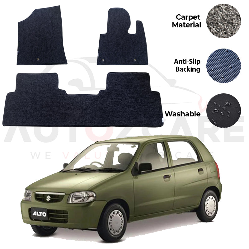 Alto 1000cc Genuine Fitting Carpet Floor Mat 3PCS - Model 2005-2017