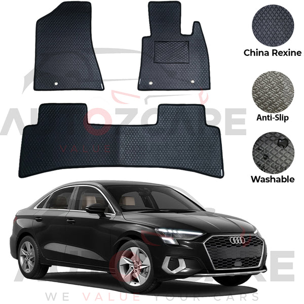 Audi A3 China Rexine Floor Mat 4PCS - Model 2021-2025