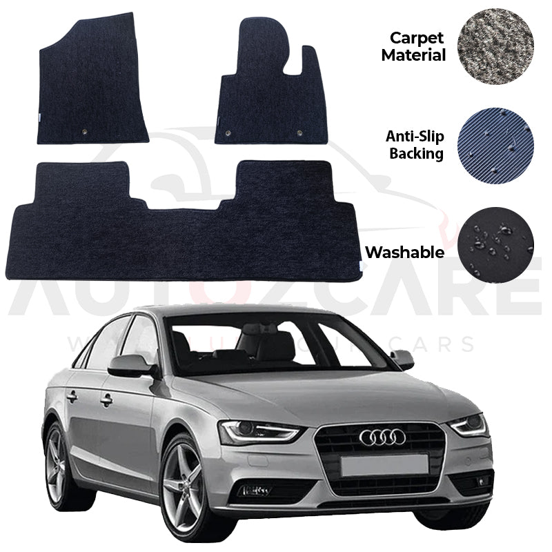 Audi A4 Genuine Fitting Carpet Floor Mat 3PCS - Model 2008-2016