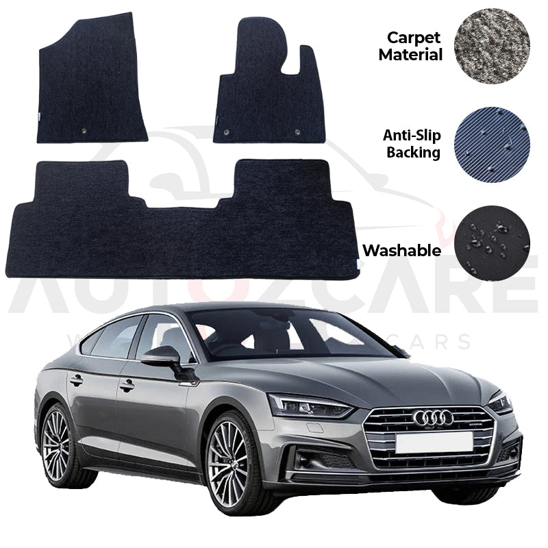 Audi A5 Genuine Fitting Carpet Floor Mat 3PCS - Model 2007-2016