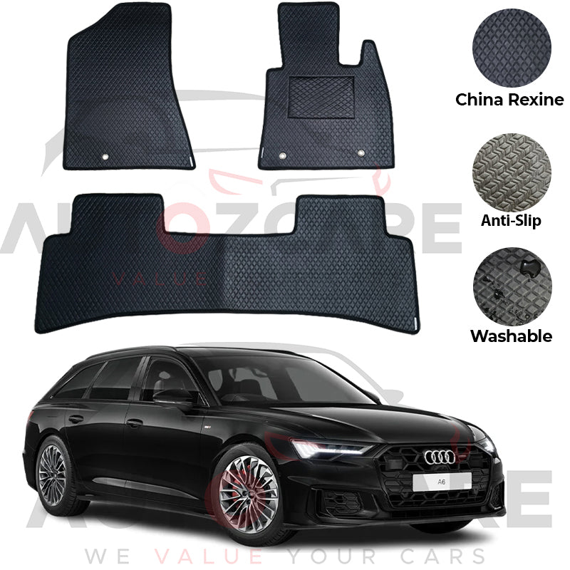 Audi A6 China Rexine Floor Mat 4PCS - Model 2019-2025