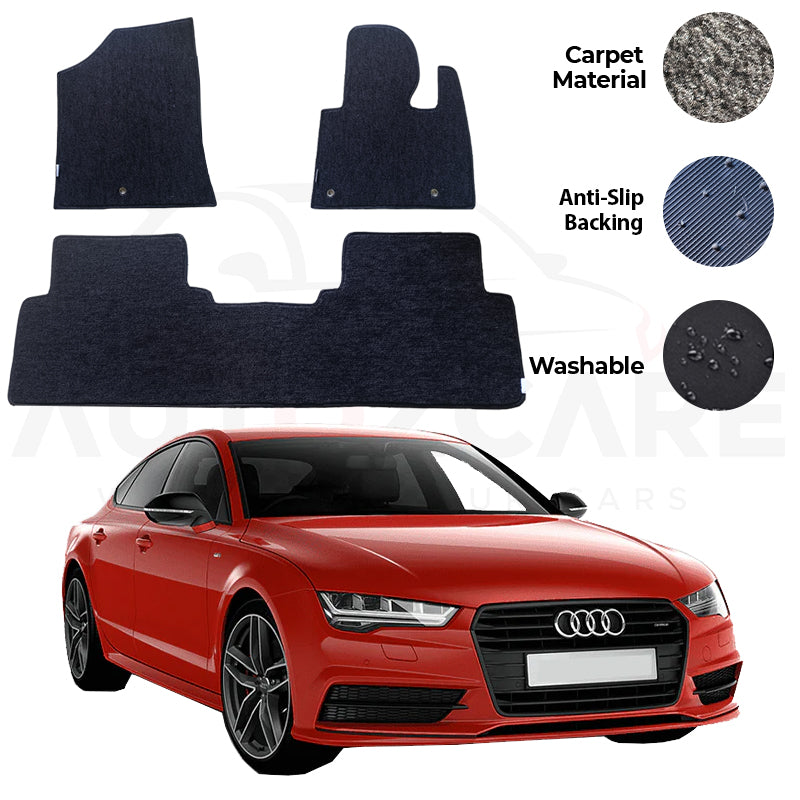 Audi A7 Genuine Fitting Carpet Floor Mat 3PCS - Model 2010-2018